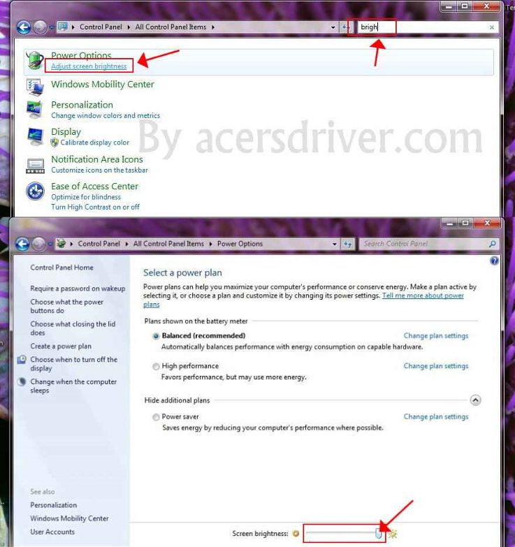 Acer Aspire SW3-016-19CR fix brightness issue